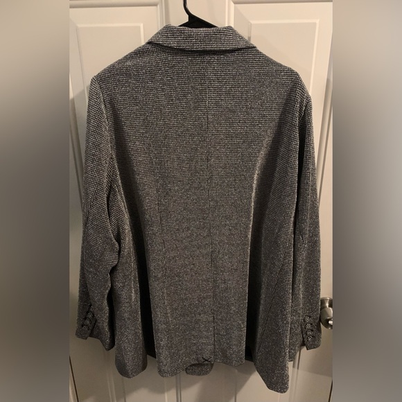 NWT Silver/ Black Sparkle Blazer and Pants Set- Size 3X - Picture 10 of 10